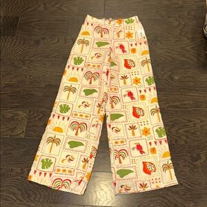 Tropical Print Bottoms